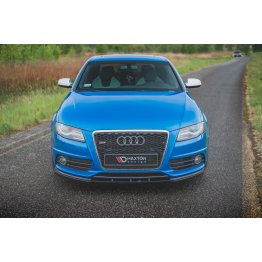 Накладка сплиттер на передний бампер на Audi S4 B8 / A4 B8 S-Line